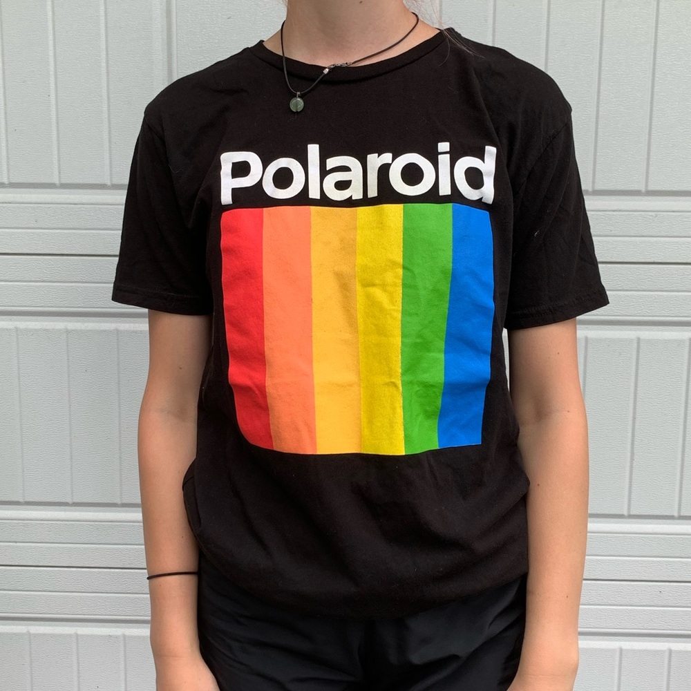 Black Polaroid shirt!